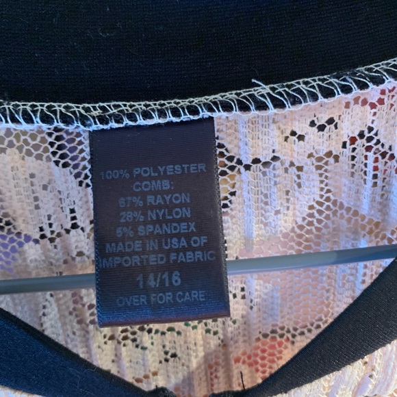 Large (14/16) women’s pink lace and black trio bomber jacket. - Picture 2 of 3